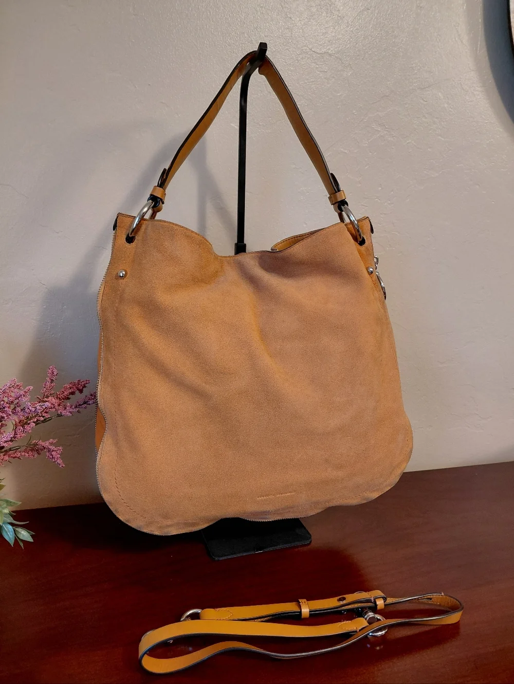 Rebecca Minkoff Suede & Leather Hobo Tote - Picture 13 of 13